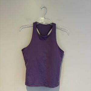 Under Armour Movement Longline Racerback Tank Purple Size M